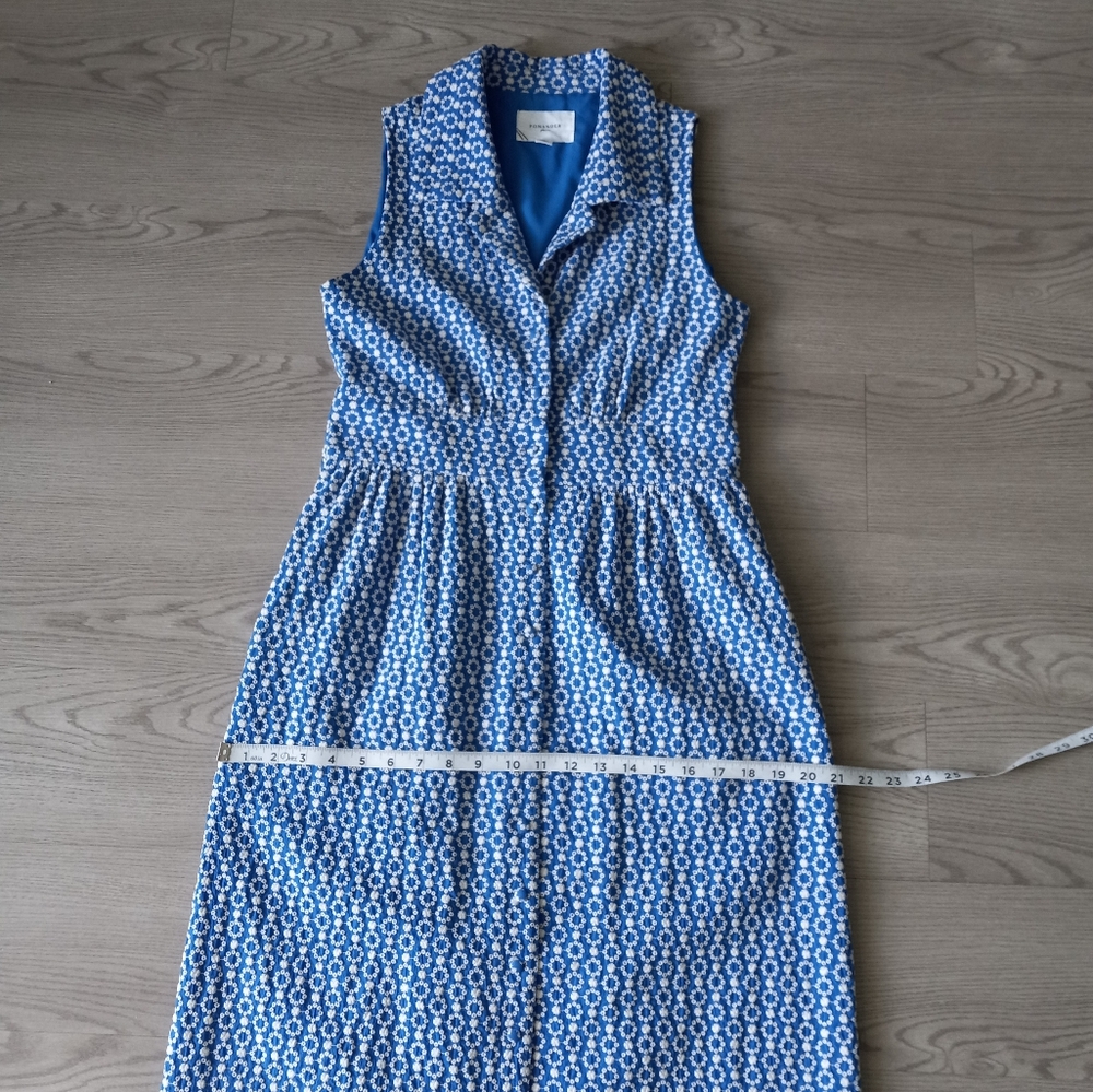 Tuckernuck Pomander Place Blue Eyelet Sleeveless Noelle Maxi Dress S - Picture 14 of 16